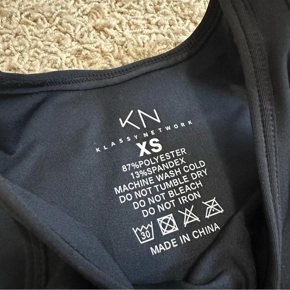 🖤 (NWOT) Klassy Network • Lux High Neck Bramisuit in Black - Picture 7 of 11